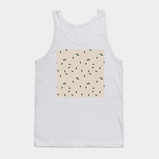 Scattered Dots Minimalist Geometric Pattern - Sand and Ocean Tank Top